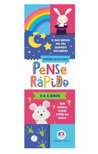 Flash Cards Pensa Rápido - 3 a 4 anos