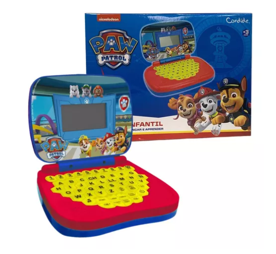 Minigame Laptop c/Tela Incorporada  Patrulha Canina