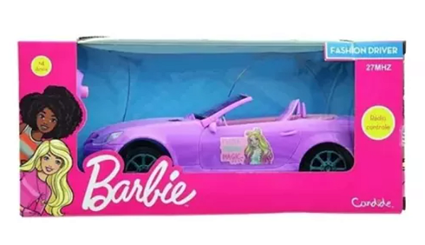 Carro Controle Remoto Barbie c/ 3 Funções