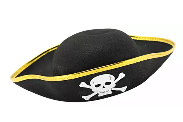 Chapéu Pirata Feltro Adulto