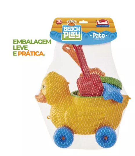 Balde de Praia Pato c/Acessórios