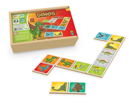 Dominó Dinos c/28 pçs