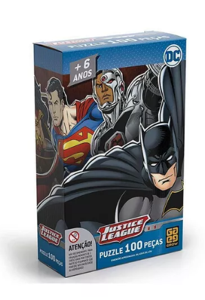Puzzle Liga da Justiça c/100 pçs
