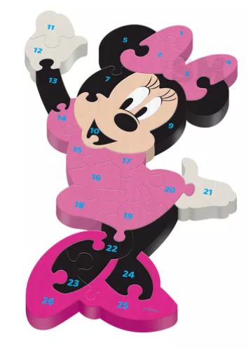 Quebra Cabeça Alfanumérico Minnie