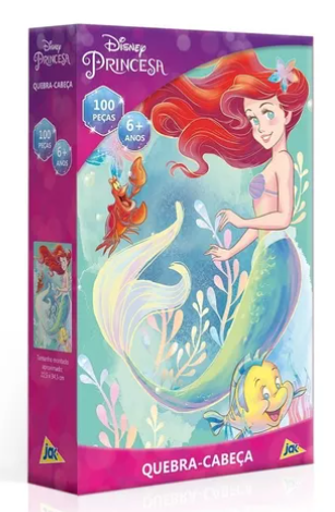 Quebra cabeça Princesa Ariel c/100 pçs