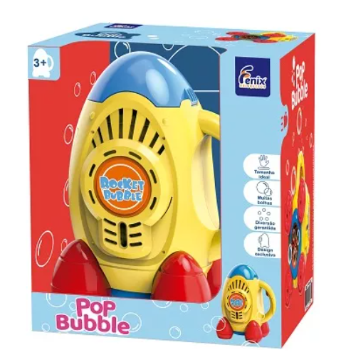 Máquina Pop Bubble Foguete