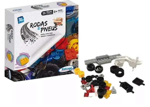 Blocos de Montar Rodas e Pneus c/35 pçs
