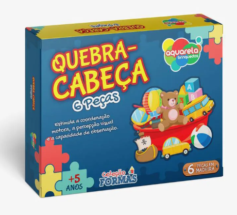 Quebra Cabeça Formas c/6 pçs