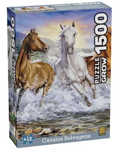 Puzzle Cavalos Selvagens c/1500 pçs