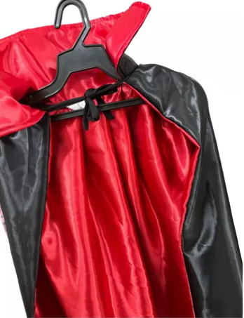 Capa Dupla Vampiro Cetim Infantil