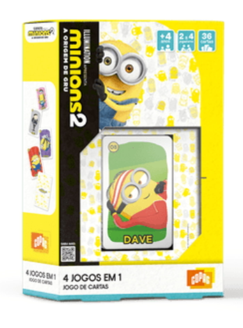 Mini box Minions 4 jogos em 1