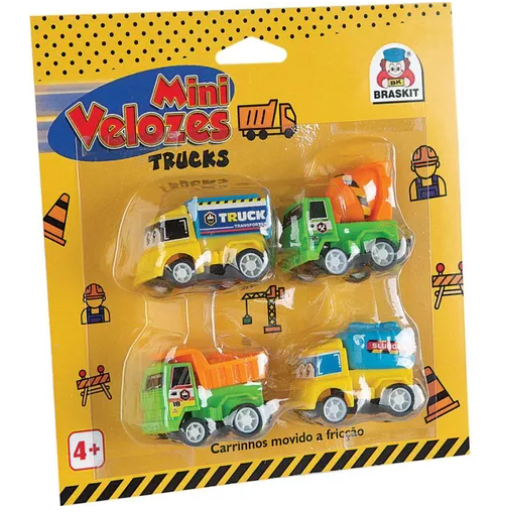 Mini Velozes Carrinho c/Fricção