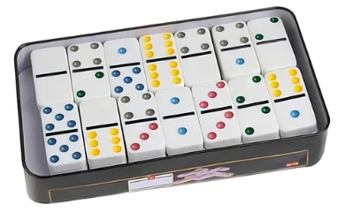 Dominó c/28 pçs Em Estojo De Metal