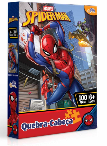 Quebra cabeça Spider Man c/100 pçs