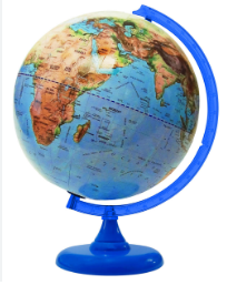 Globo Terrestre Físico Galilei