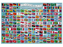Puzzle Bandeiras do Mundo c/200 pçs