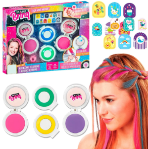Kit Mechas Coloridas E Adesivos De Unhas