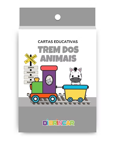 Cartas Educativas - Trem Dos Animais