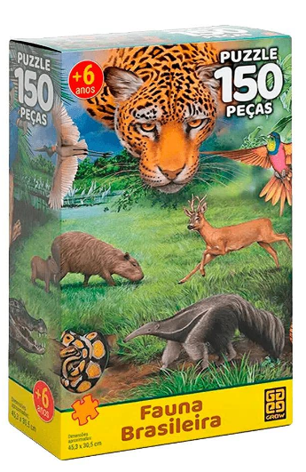 Quebra Cabeça Fauna Brasileira C/150 Pçs