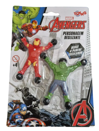 Bonecos Heróis Vingadores Marvel Deslizantes