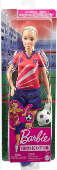 Boneca Barbie Jogadora De Futebol