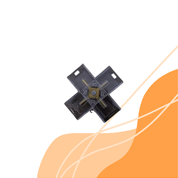 Encaixe em X para perfil modular