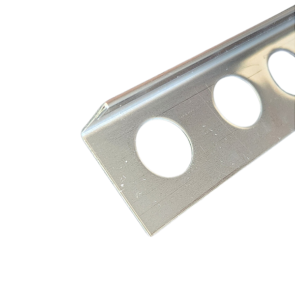 Perfil Inox Escadas e Acabamento de Porcelanato 12mm Modelo Tipo L - Inox Escovado