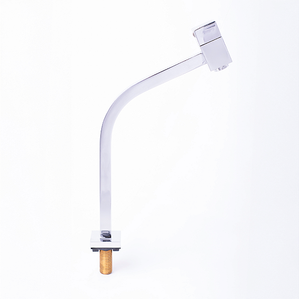 Torneira Quadrada Cuba Fria 45 Graus (Cromada)