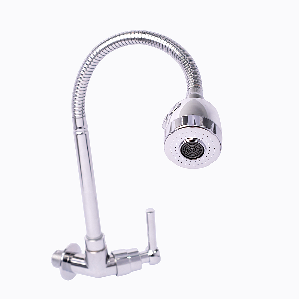 Torneira Gourmet Articulavel Parede Fria Cromada Abs