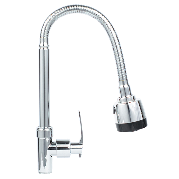 Torneira Gourmet Flexível Fria Jato Regulável Cromada