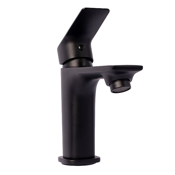 Torneira Banheiro e Lavabo Fria Premium Baixa (Preto Fosco)