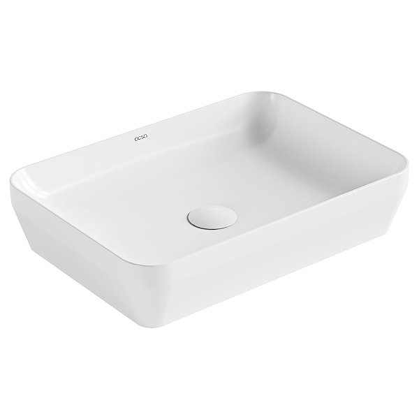 Cuba de Apoio Retangular 50x35 S/M Beni (Branco Brilhante)