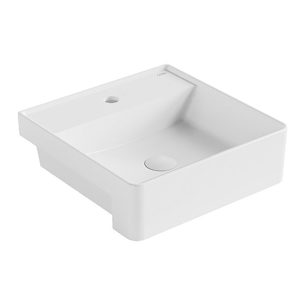 Cuba Semiencaixe Quadrada 42x42 C/M ACSA (Branco Brilhante)