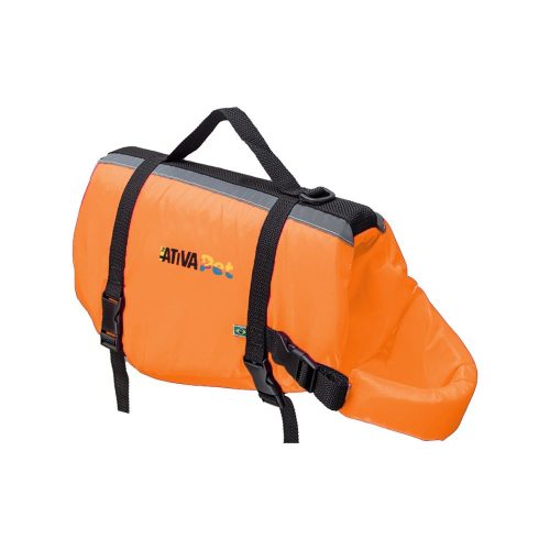 COLETE PARA PET VEST NEON LARANJA P ATIVA PET