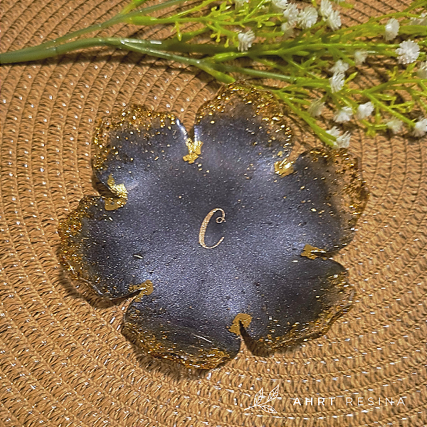 Porta-joias flor personalizado