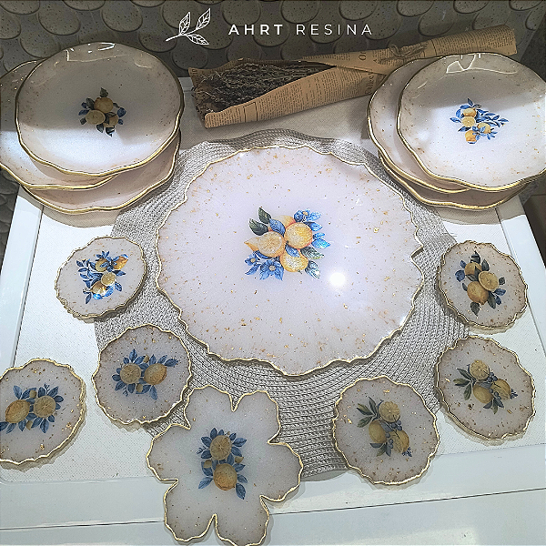 Conjunto Limão Siciliano 14 peças