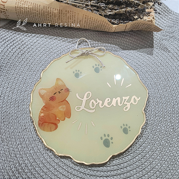 Porta-maternidade geodo em resina 15 cm