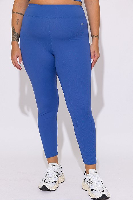 Leggings for Women's Plus Size Ankle Length Leggings Royal Blue