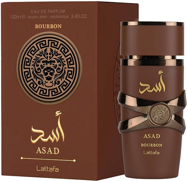 Perfume Árabe Asad Bourbon 100ml Lattafa Eau De Parfum