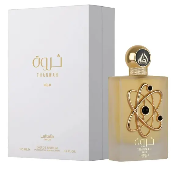 Perfume Árabe Tharwah Gold 100ml Lattafa Pride Eau De Parfum