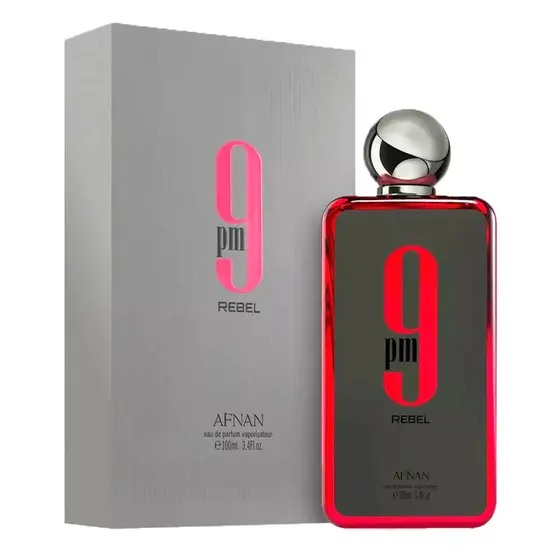 Perfume Árabe 9 PM Rebel 100ml AFNAN Eau De Parfum