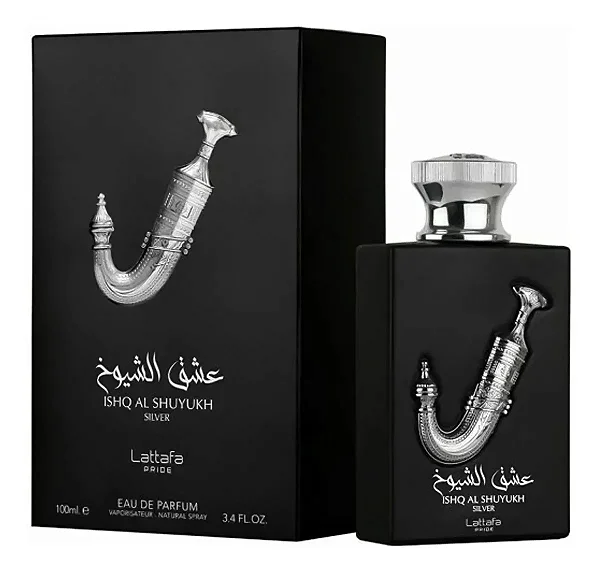 Perfume Árabe  Ishq Al Shuyukh Silver 100ml Lattafa Pride Eau de Parfum