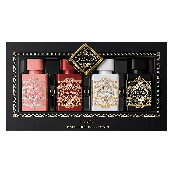 Perfume Árabe Kit Badee Al Oud Collection 4x25ml Lattafa Eau De Parfum