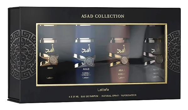 Perfume Árabe Kit Asad Collection 4x25ml Lattafa Eau De Parfum