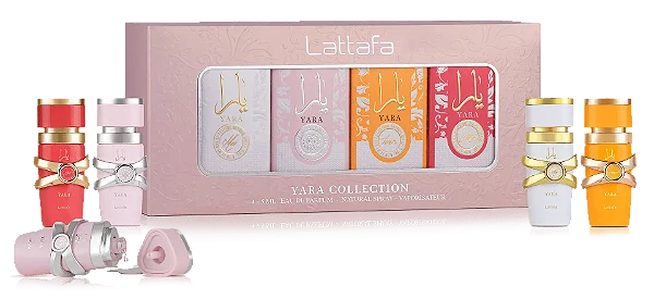 Perfume Árabe Kit Yara Collection 4x25ml Lattafa Eau De Parfum