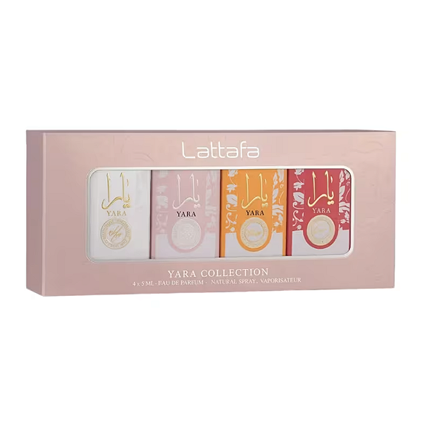 Perfume Árabe Kit Miniatura Yara Collection 4x5ml Lattafa Eau De Parfum