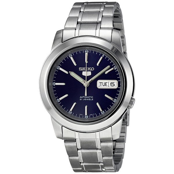 Relógio Masculino Seiko 5 Automático Blue Dial - SNKE51K1