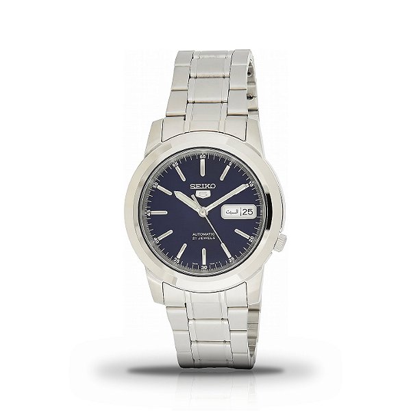 Relógio Masculino Seiko 5 Automático Mostrador Azul SNKE51K1