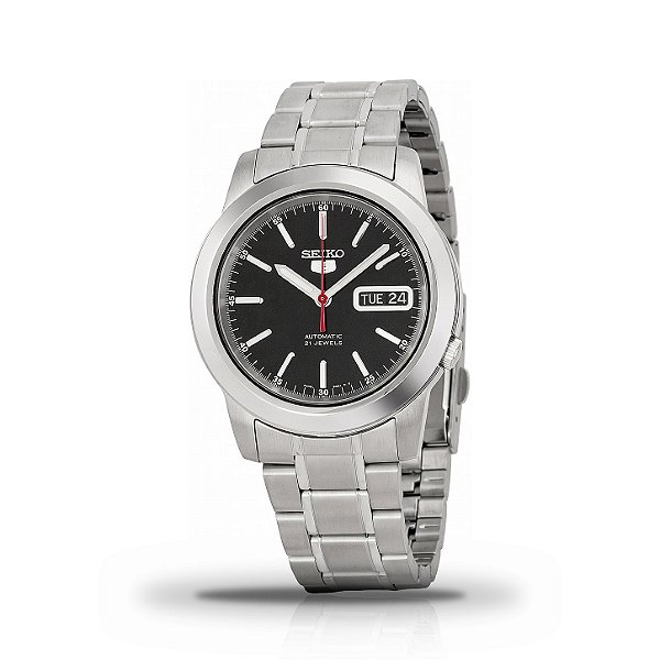 Relógio Masculino Seiko 5 Automático Mostrador Preto SNKE53K1