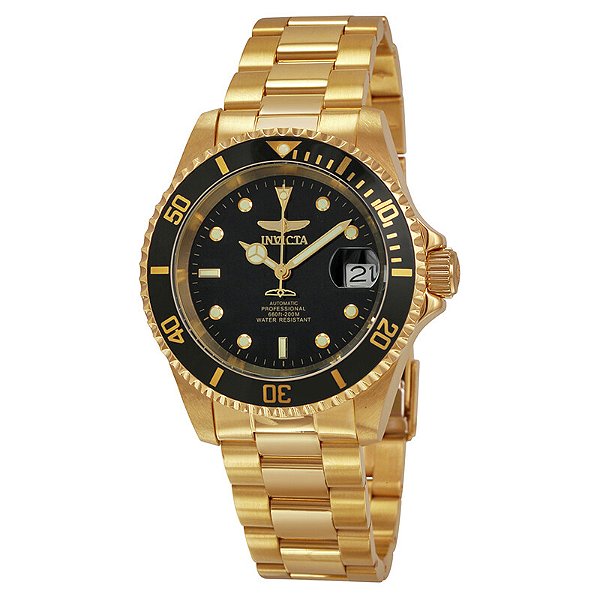 Relógio Masculino Invicta Pro Diver Automático Dourado - 8929OB